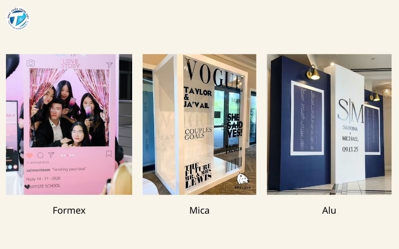 Chọn chất liệu phù hợp để in khung check in